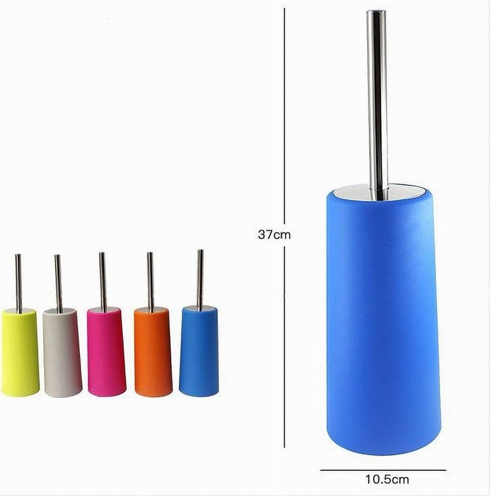 PORTASCOPINO COLORATO DA TERRA BAGNO TOILETTE CON SCOPINO SPAZZOLA PER WC 62306 - 2