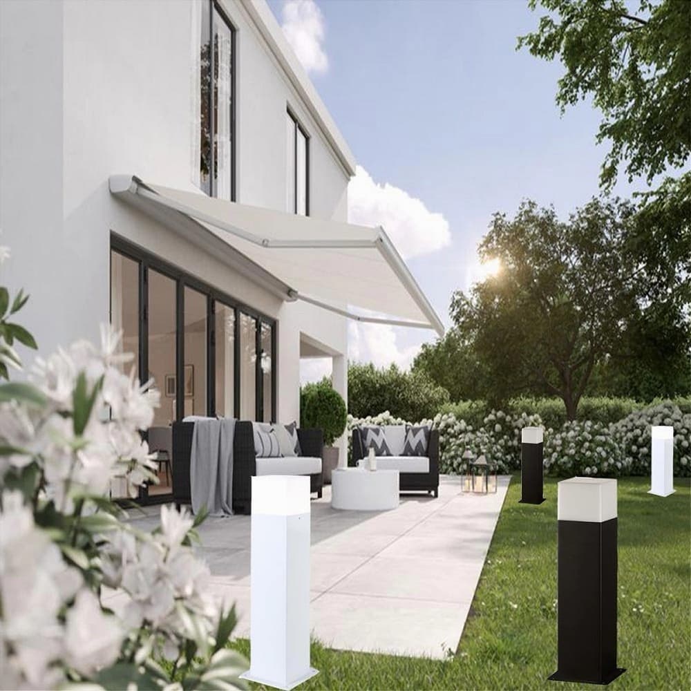 LAMPIONE ESTERNO IN ALLUMINIO ATTACCO E27 LAMPADA DA TERRA LAMPIONCINO IP44 B440 - 7