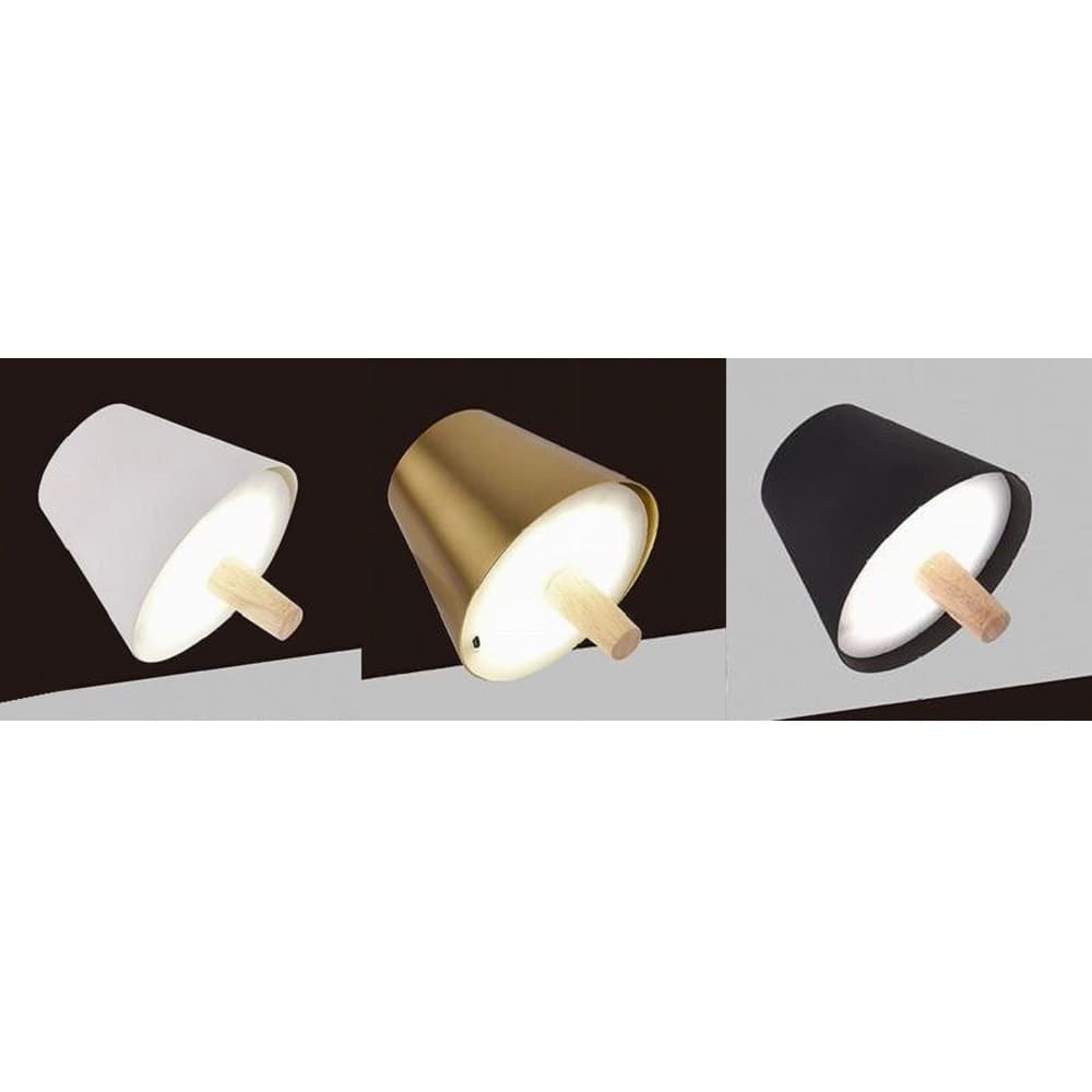 LUME TESTA LUMETTO LED 2.8 W RICARICABILE DIMMMERABILE CCT 3 COLORI LUCE D10-3C - 1