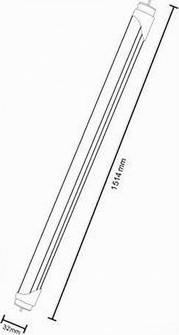 TUBO NEON LED T8 OPACO 32 WATT CONNESSIONE BILATERALE LUCE 6500K 4000K T8-32W-O - 4