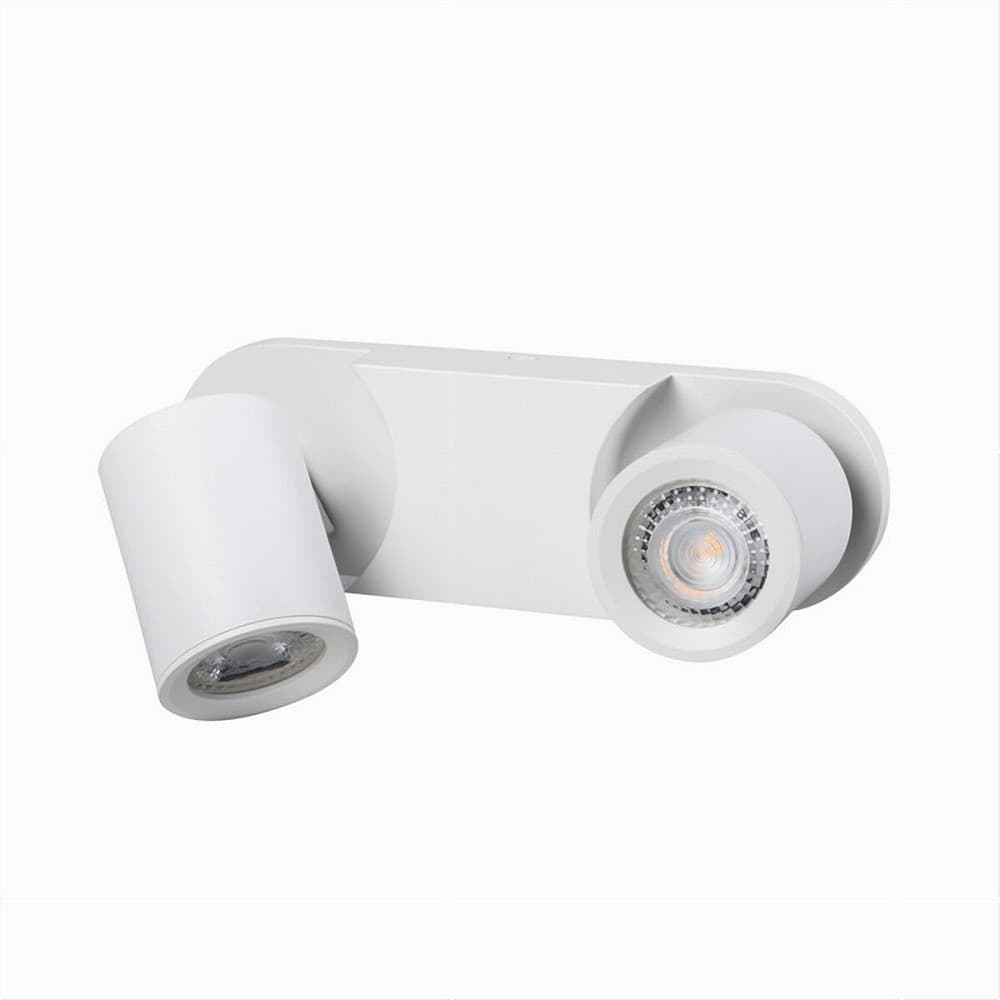 APPLIQUE 2 DIFFUSORI ORIENTABILE SOFFITTO PARETE LAMPADA GU10 BIANCO NERO TH8802 in Faretti da muro Trade Shop italia - Napoli, commercioVirtuoso.it