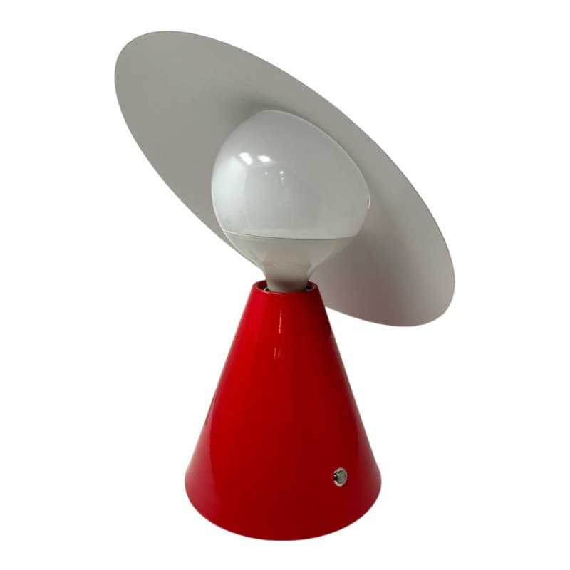 LAMPADA DA TAVOLO DECORATIVA CON PARALUME A CAPPELLO ORIENTABILE LUME E27 D13 - 21