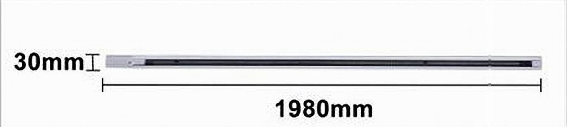 BINARIO TRIFASE BIANCO NERO DA 2 METRI SISTEMA DI ILLUMINAZIONE FARETTO GF016-2M - 5