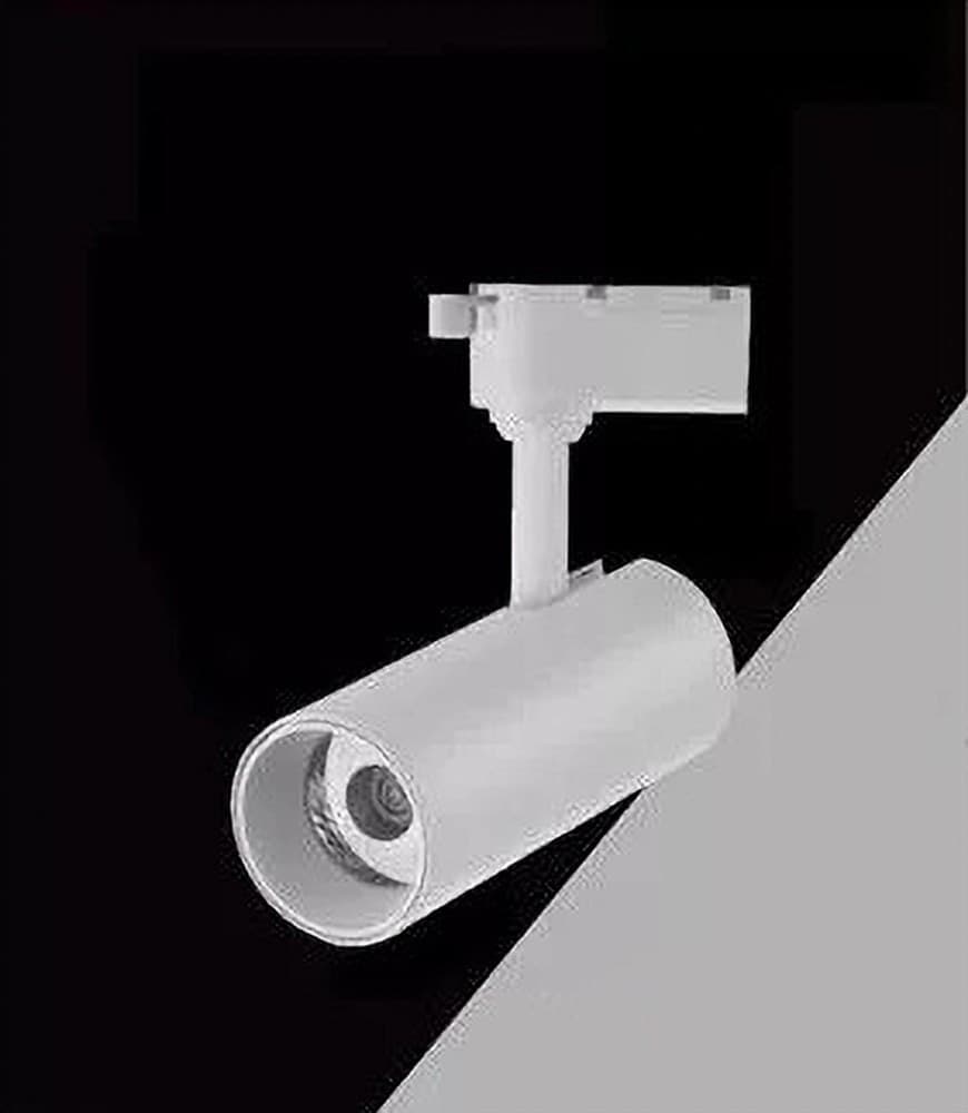 LAMPADA FARETTO LED PER BINARIO MONOFASE 30W LUCE CCT IP20 BIANCO NERO SL-30W-3C - 6