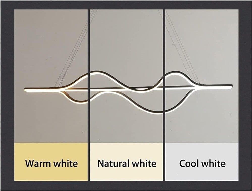 LAMPADARIO LED A SOSPENSIONE 39 WATT MODERNO ONDE LUCE 6500K 4000K 3000K B64-B - 9