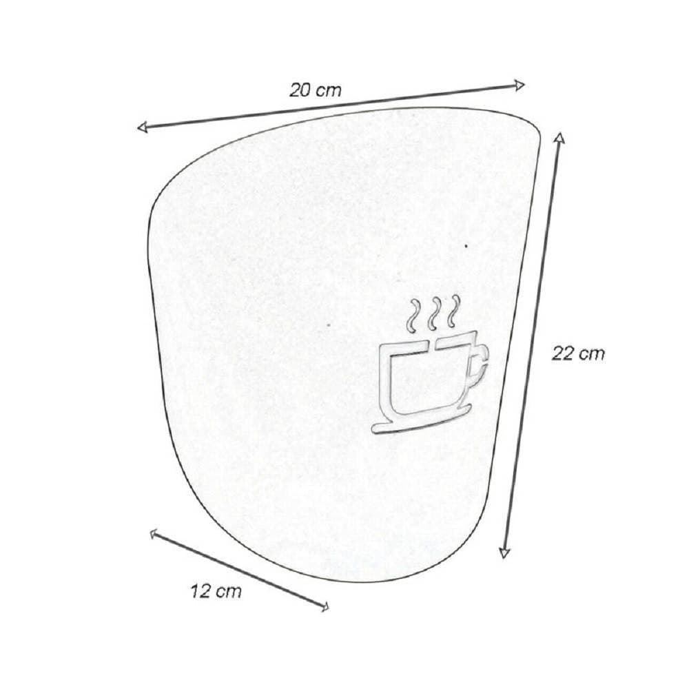 APPLIQUE A PARETE CON RAFFIGURAZIONE TAZZA DEL CAFFÈ LAMPADA ATTACCO G9 IP20 AQ45 - 16