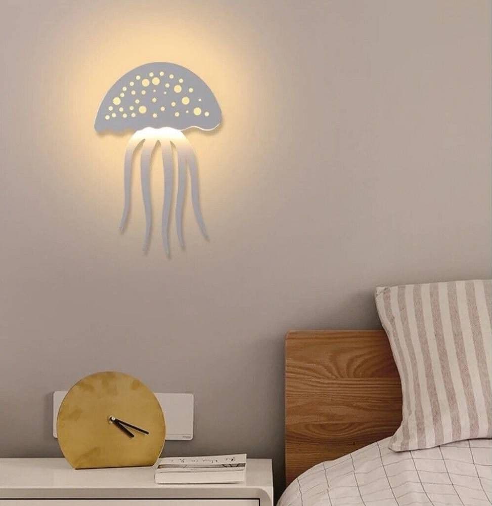 APPLIQUE PARETE LED MEDUSA 3 TONALITÀ LUCE MODERNO 8W BIANCA DIMMERABILE AQ27-B3C - 9