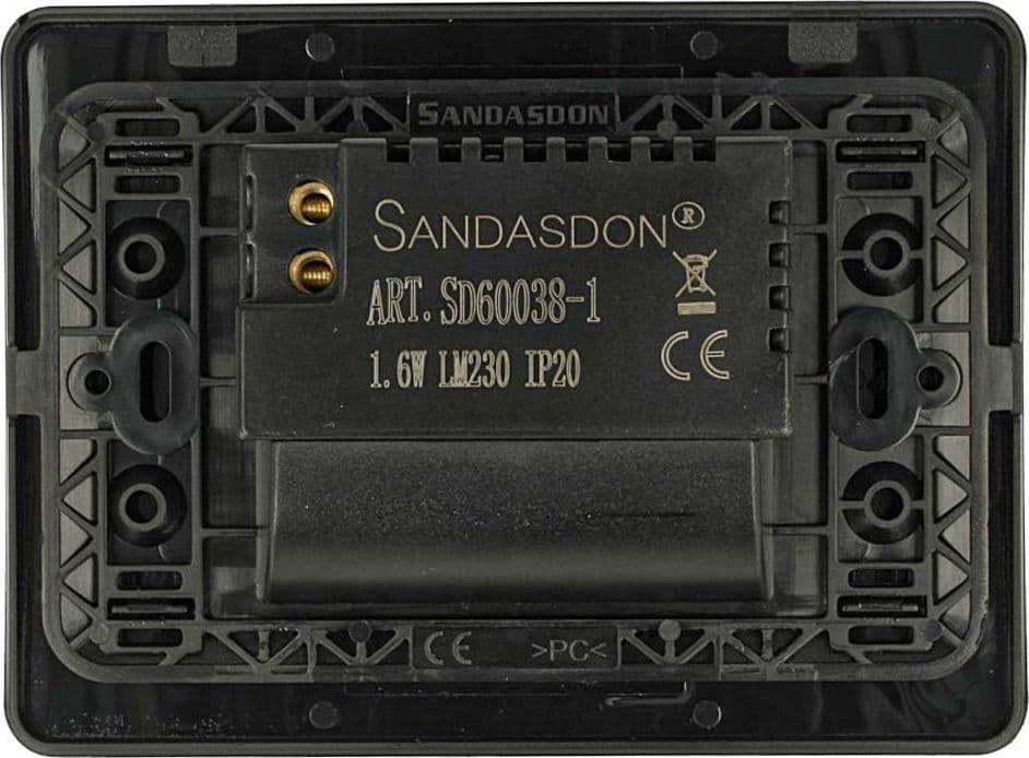 SEGNAPASSO A LED CON SENSORE DI MOVIMENTO A 220V DA 1,6W PER SCATOLA 503 PLACCA - 3