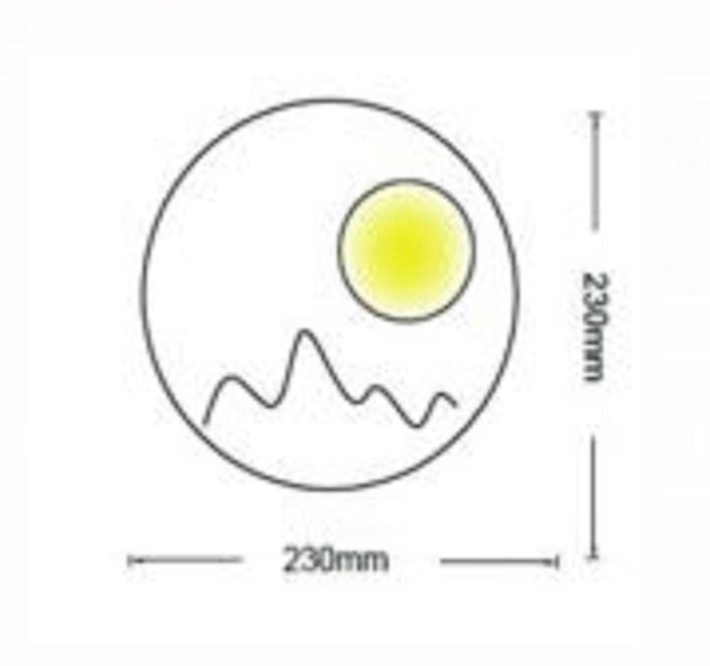 APPLIQUE DA PARETE LED 16W MODERNO RETROILLUMINATO TONDO 3 TONALITÀ LUCE E48-N3C - 3