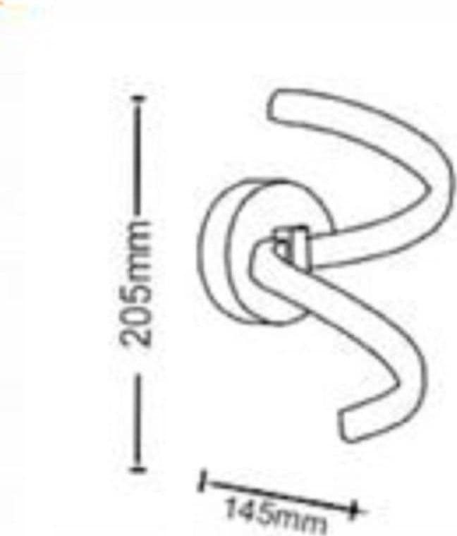 APPLIQUE A PARETE STILIZZATO 9 W SPIRALE BIANCA TRE COLORAZIONI DI LUCE E58-B3C - 2