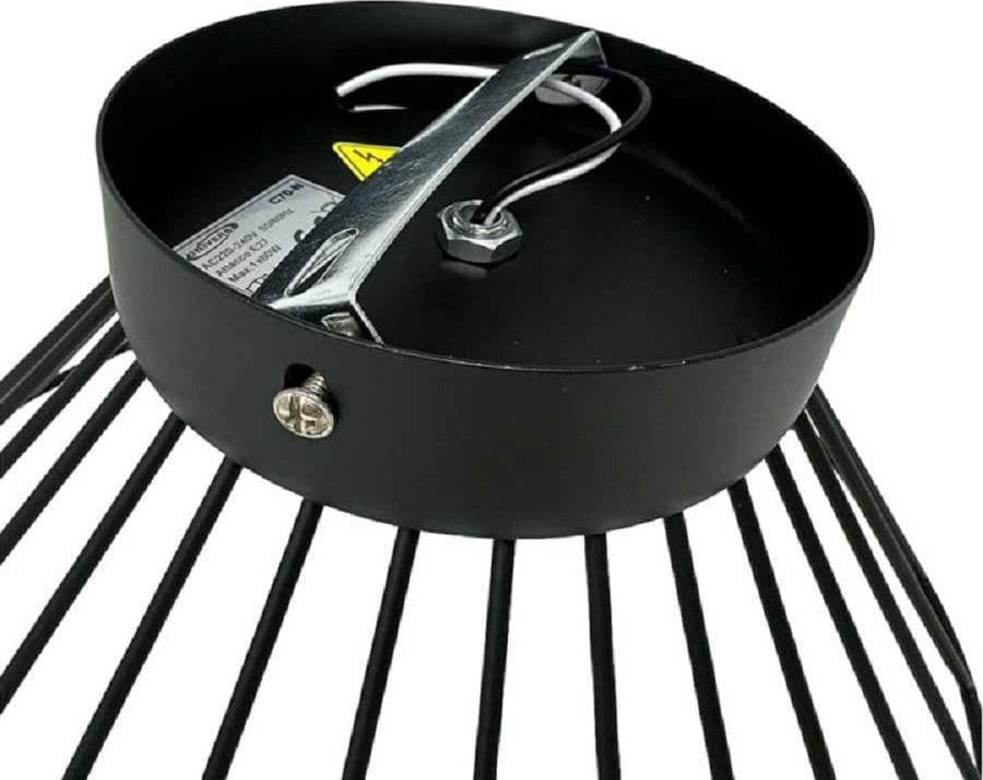 PLAFONIERA PARALUME METALLO LAMPADARIO LAMPADA E27 DECORATIVA CONTEMPORANEA C70 - 11