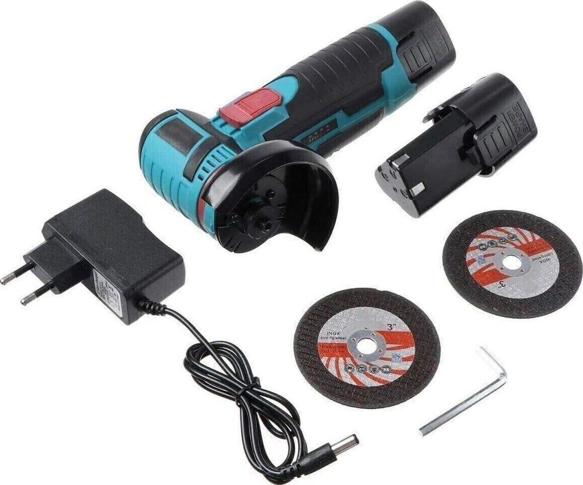 MINI FLEX SMERIGLIATRICE A BATTERIA LITIO 12V 1.5AH DISCO 76MM PORTATILE PRATICO - 9
