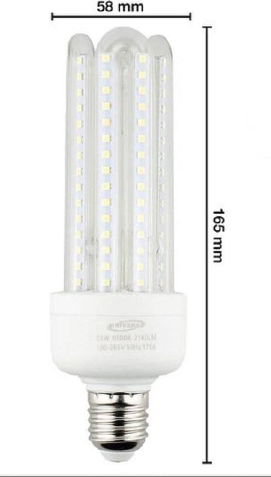 LAMPADINA LED E27 DA 24 WATT LUCE CALDA 3000K FREDDA 6500K NATURALE 4000K 4U-04T - 3