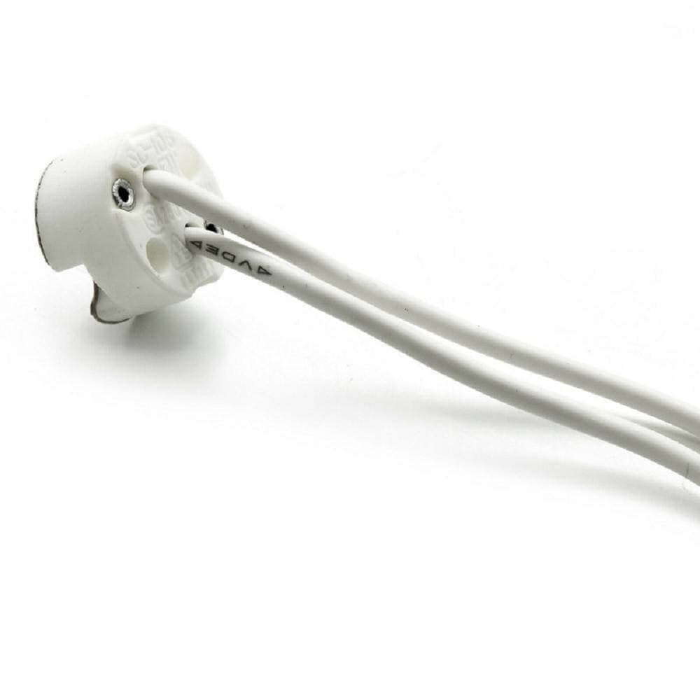 KIT 10 PEZZI PORTALAMPADA IN CERAMICA PER FARETTI ATTACCO MR16 GU5.3 12V YL106-10 - 4