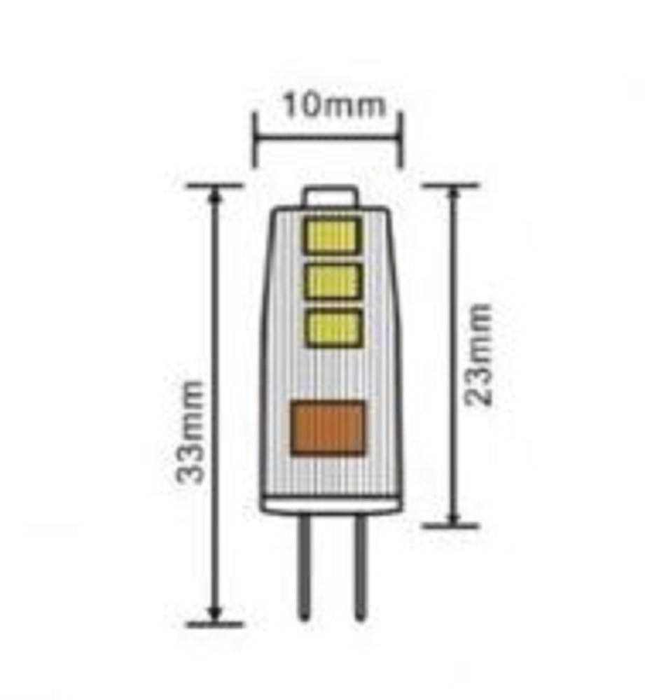 3 LAMPADINE LED G4 AC/DC12V 1.5W 150LM LUCE 3000K 4000K 6500K SPARDC-G4-1.5W-001 - 6