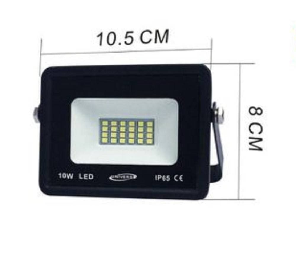 FARO LED ULTRA SLIM PROIETTORE LUCE 4000K 6500K 3000K SCOCCA NERA 10WATT F10W-N1 - 6