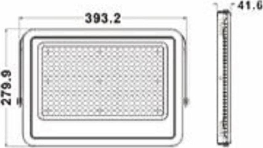 FARO LED 200 W ULTRA SLIM ESTERNO NERO IP65 LUCE FREDDA NATURALE CALDA FS200W-N - 6