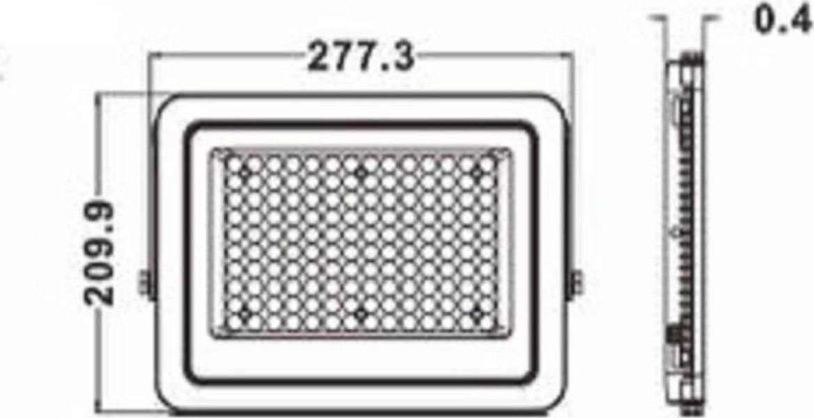 FARO LED 100W FARETTO ULTRA SLIM ESTERNO NERO IP65 LUCE 6500K 4000K 3000K FS100W-N - 5