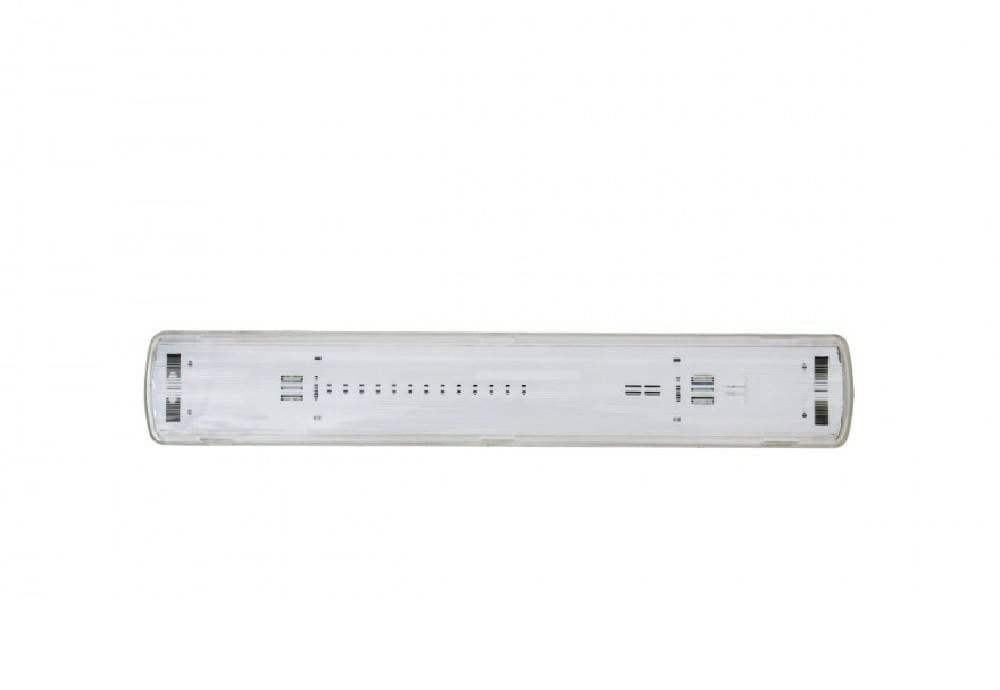 PLAFONIERA STAGNA 2 NEON LED TUBO T8 G13 60 CM DA PARETE SOFFITTO IP65 T8-60S - 5