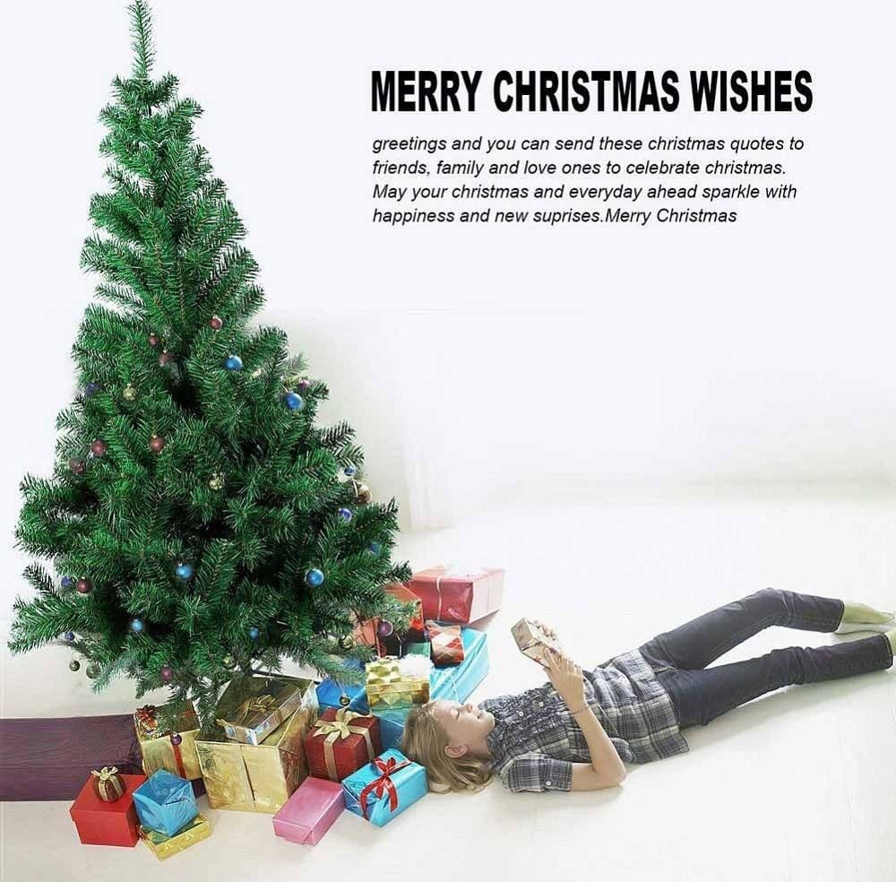 ALBERO DI NATALE 210 CM BASE A CROCE FOLTO ECOLOGICO RAMI ARTIFICIALE 758 RAMI - 4