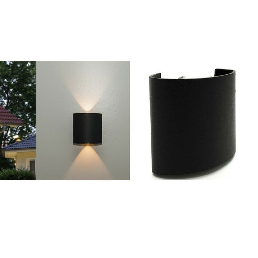 APPLIQUE DA PARETE OVALE LED COB ESTERNO 3W DOPPIA EMISSIONE LAMPADA IP65 ES48 - 8