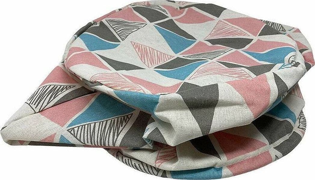 CESTO SACCO PORTA BIANCHERIA BAGNO PIEGHEVOLE MANICI TESSUTO ROMBI 40X50CM 10524 - 4