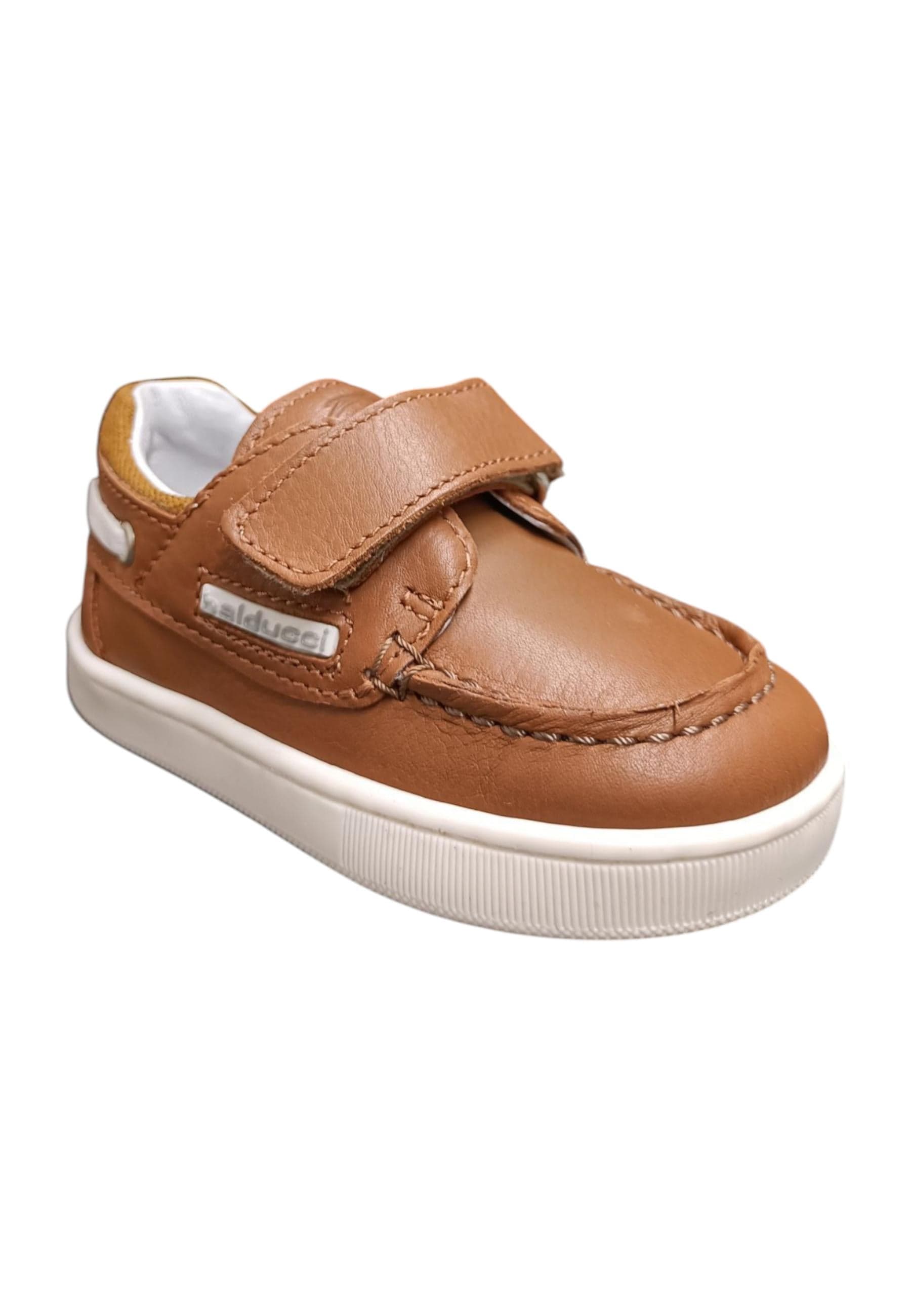 Mocassino primi passi Balducci Cita marrone bianco pelle velcro anatomico in Loafer e mocassini Scarpetteria Gica - Trani, commercioVirtuoso.it