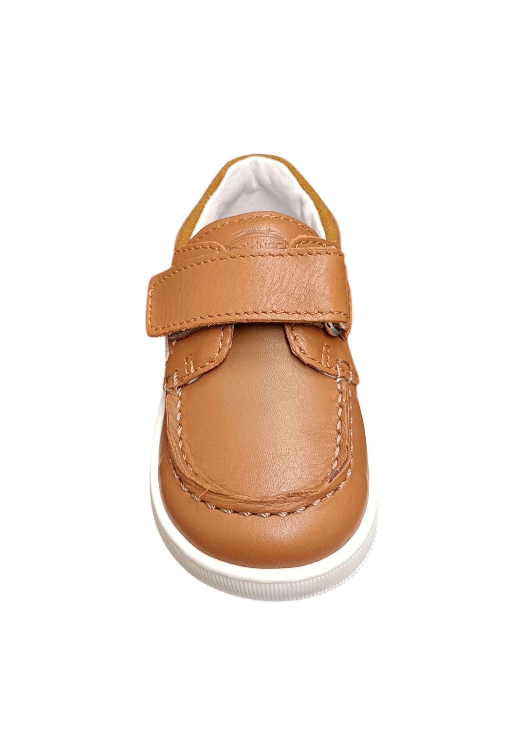 Mocassino primi passi Balducci Cita marrone bianco pelle velcro anatomico in Loafer e mocassini Scarpetteria Gica - Trani, commercioVirtuoso.it