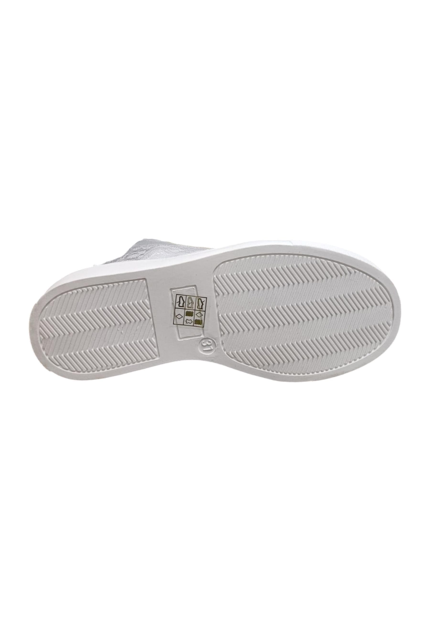 Scarpe sneakers Bambine e ragazze ferrè BUTTER  bianco laccio e zip laterale - 10