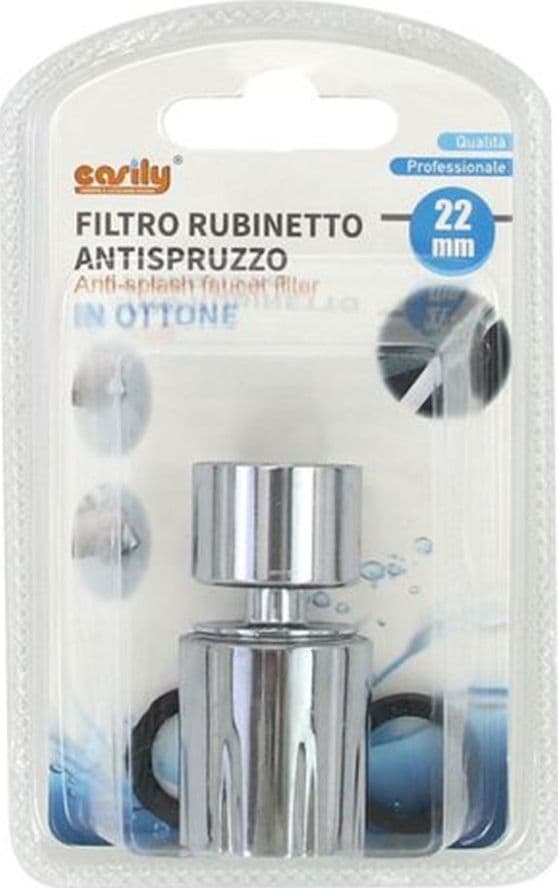 FILTRO AERATORE ROMPIGETTO PROLUNGA RUBINETTO ANTISPRUZZO IN OTTONE DA 22 MM 87193 - 3