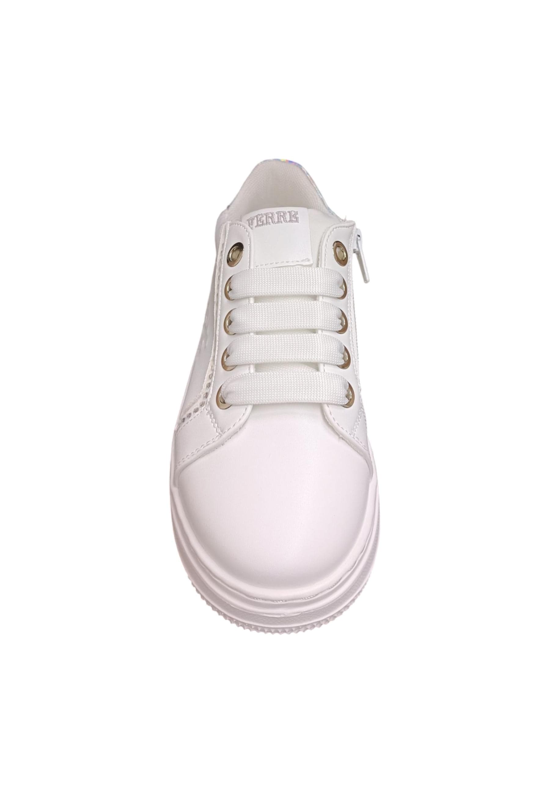 Scarpe sneakers Bambine e ragazze ferrè william  bianco laccio e zip laterale in Sneaker casual Scarpetteria Gica - Trani, commercioVirtuoso.it
