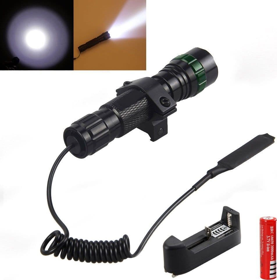 SOFTAIR TORCIA LED RICARICABILE CONTROLLO REMOTO TATTICA SUPPORTO PER FUCILE - 2