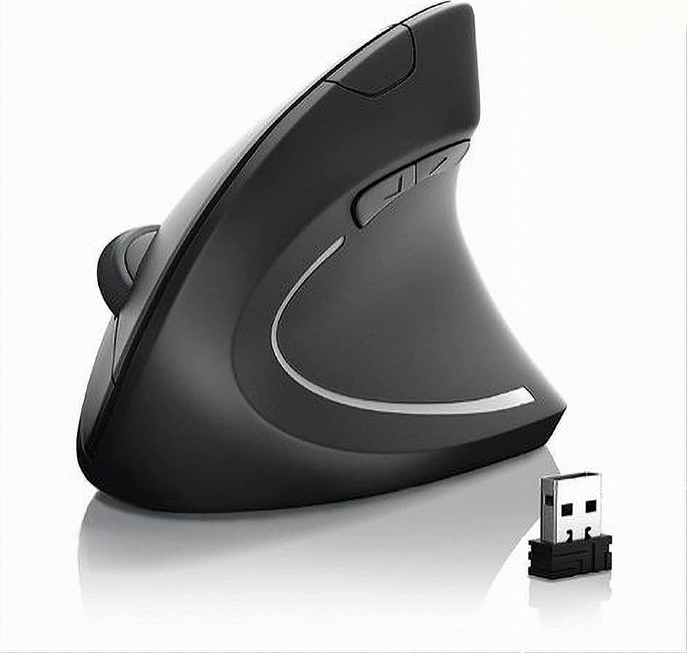 MOUSE VERTICALE ERGONOMICO OTTICO WIRELESS SENZA FILI PC NOTEBOOK MAXTECH M-Z016 - 3