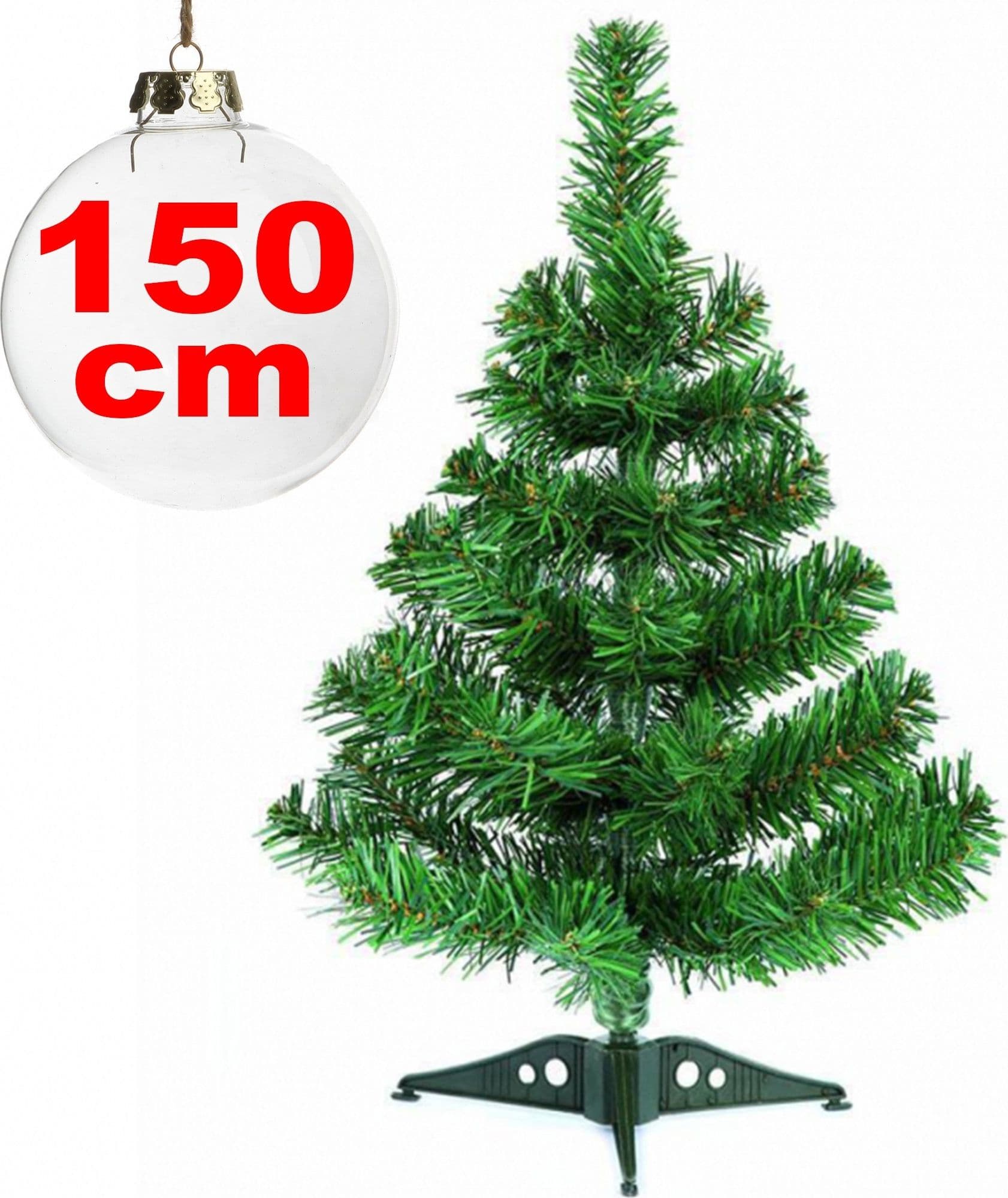 ALBERO DI NATALE SINTETICO 150CM DECORAZIONE DECORAZIONI PER CASA SCUOLA UFFICIO