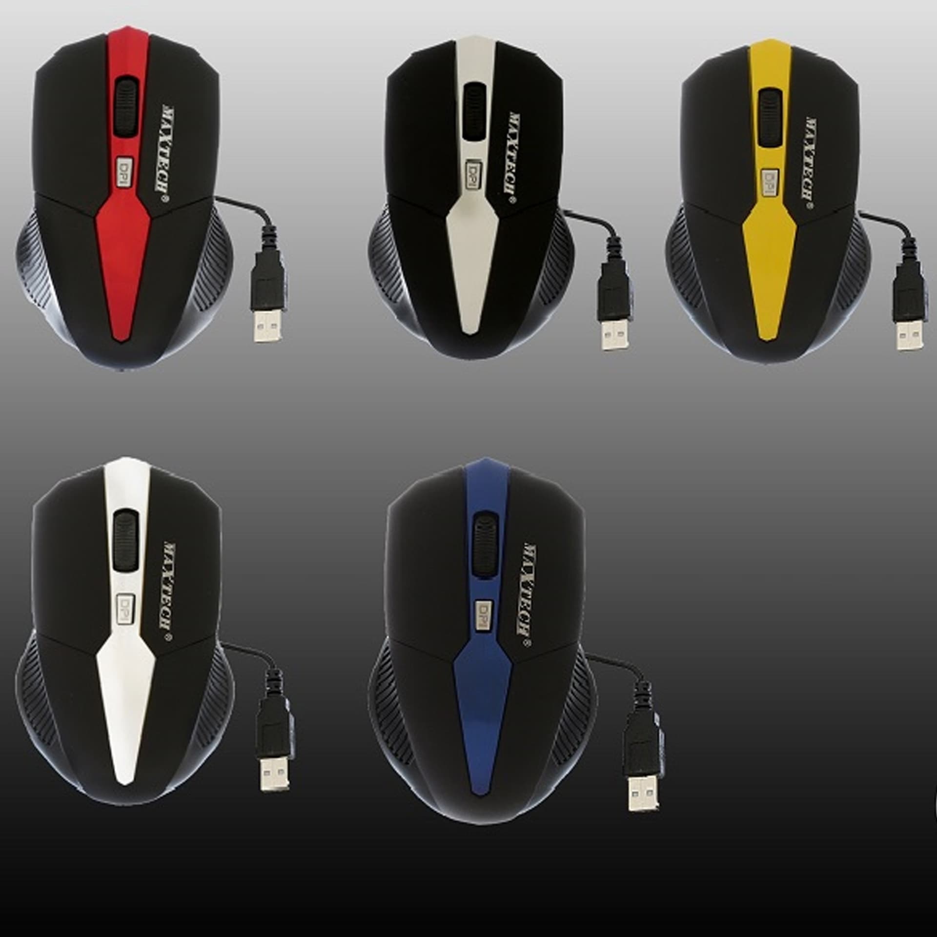 MOUSE USB 2.0 OTTICO CON FILO PER COMPUTER NOTEBOOK PC PORTATILE NEW MAXTECH M-Z002 - 2