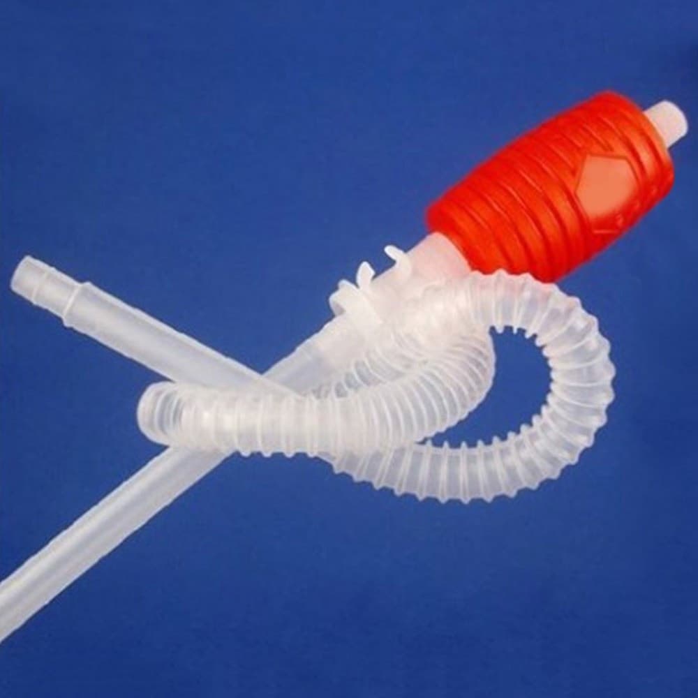 POMPA TRAVASO MANUALE A SIFONE SUCCHIA ASPIRA LIQUIDI CARBURANTE VINO ACQUA OLIO - 12