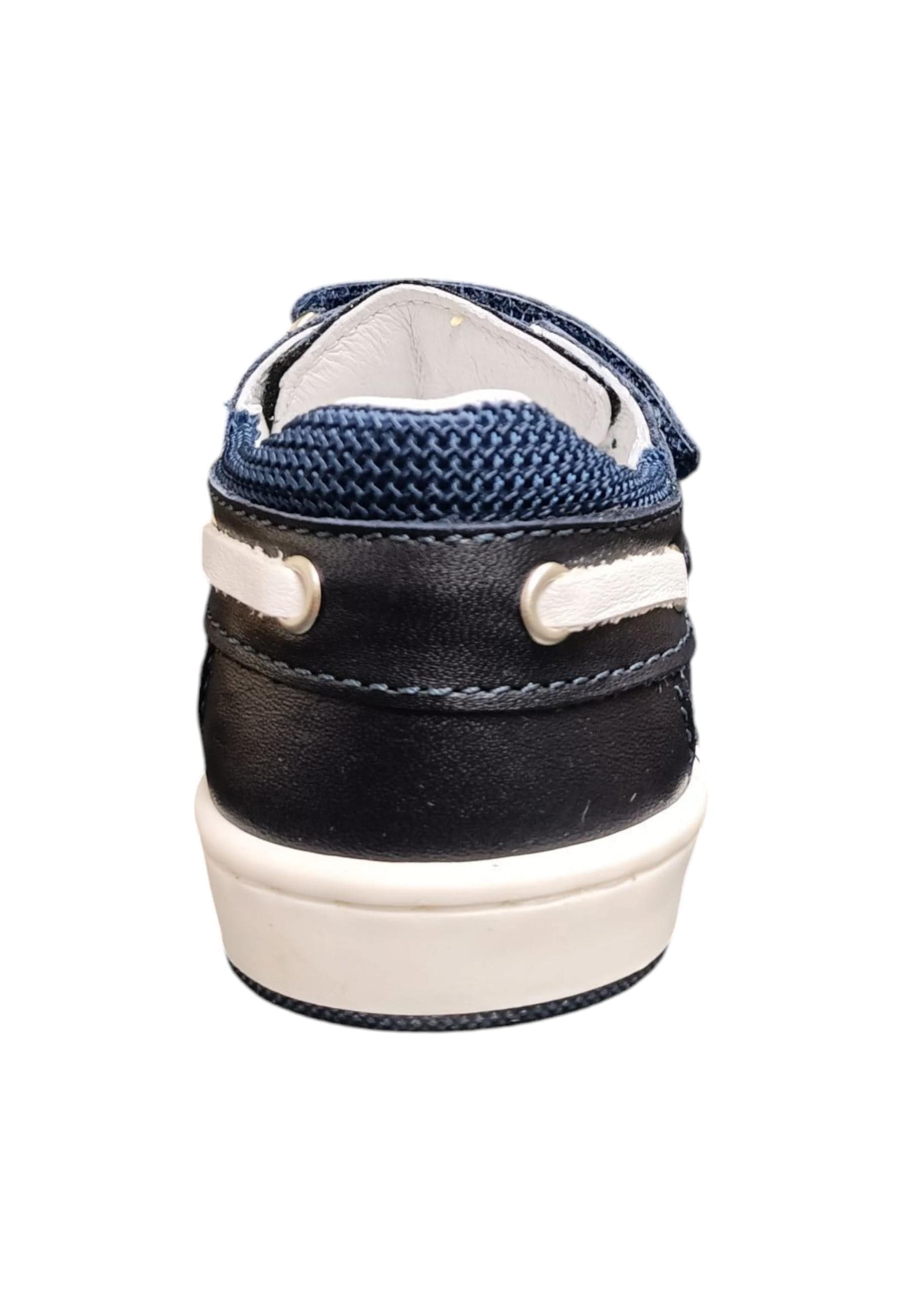 Mocassino primi passi Balducci Cita blue bianco pelle velcro anatomico in Loafer e mocassini Scarpetteria Gica - Trani, commercioVirtuoso.it