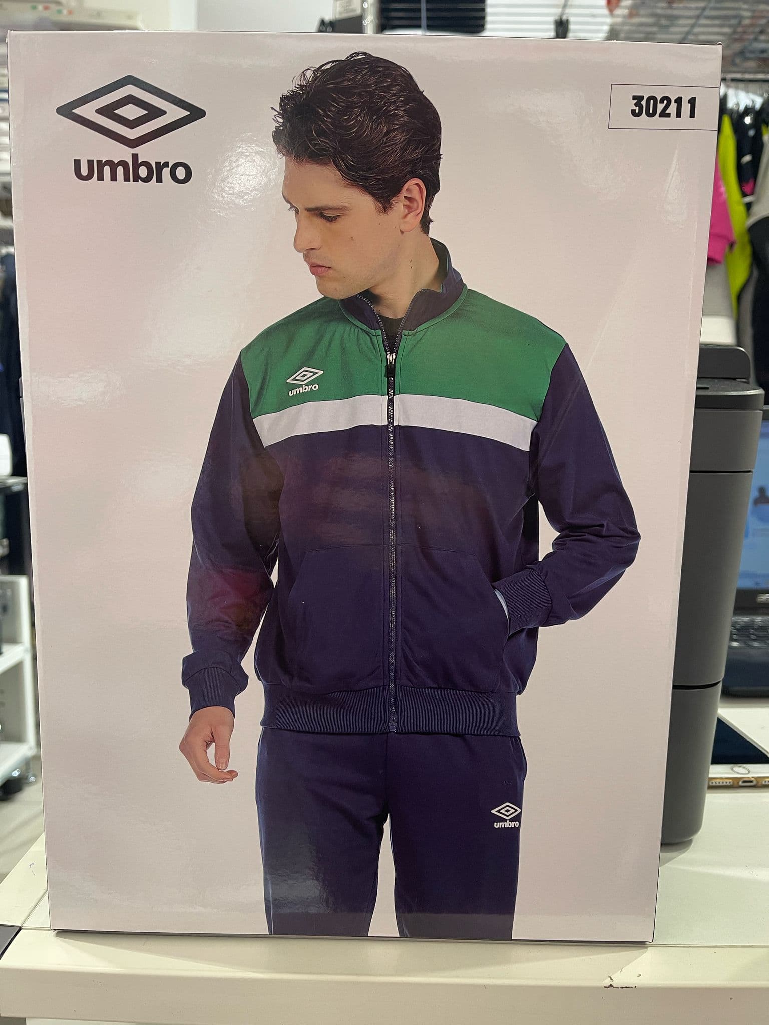 Tuta uomo fullzip umbro in cotone – 30211 - 3