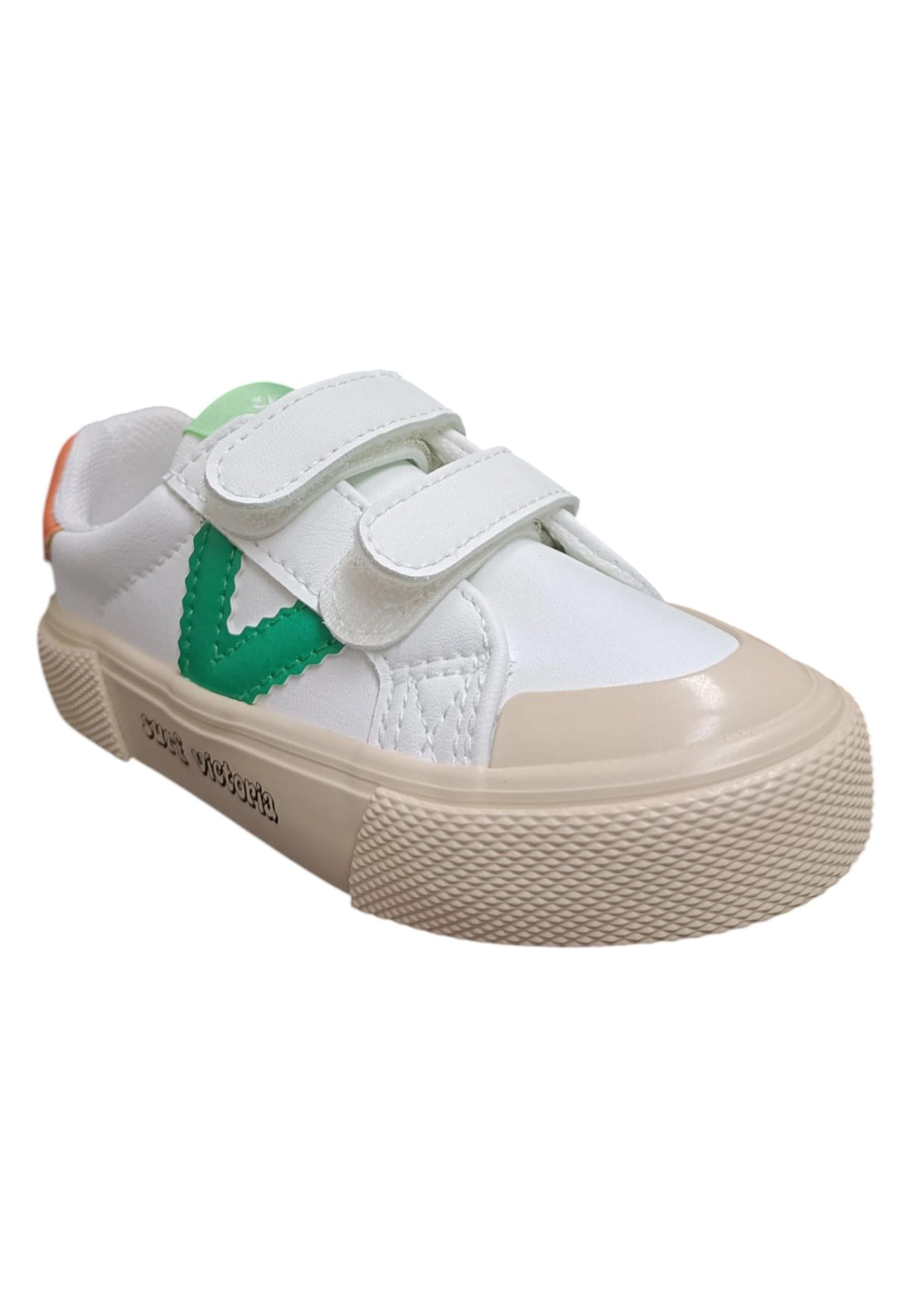 Scarpe sneakers Bambini e ragazzi Victoria tribu  bianco-verde-arancione velcro in Sneaker casual Scarpetteria Gica - Trani, commercioVirtuoso.it