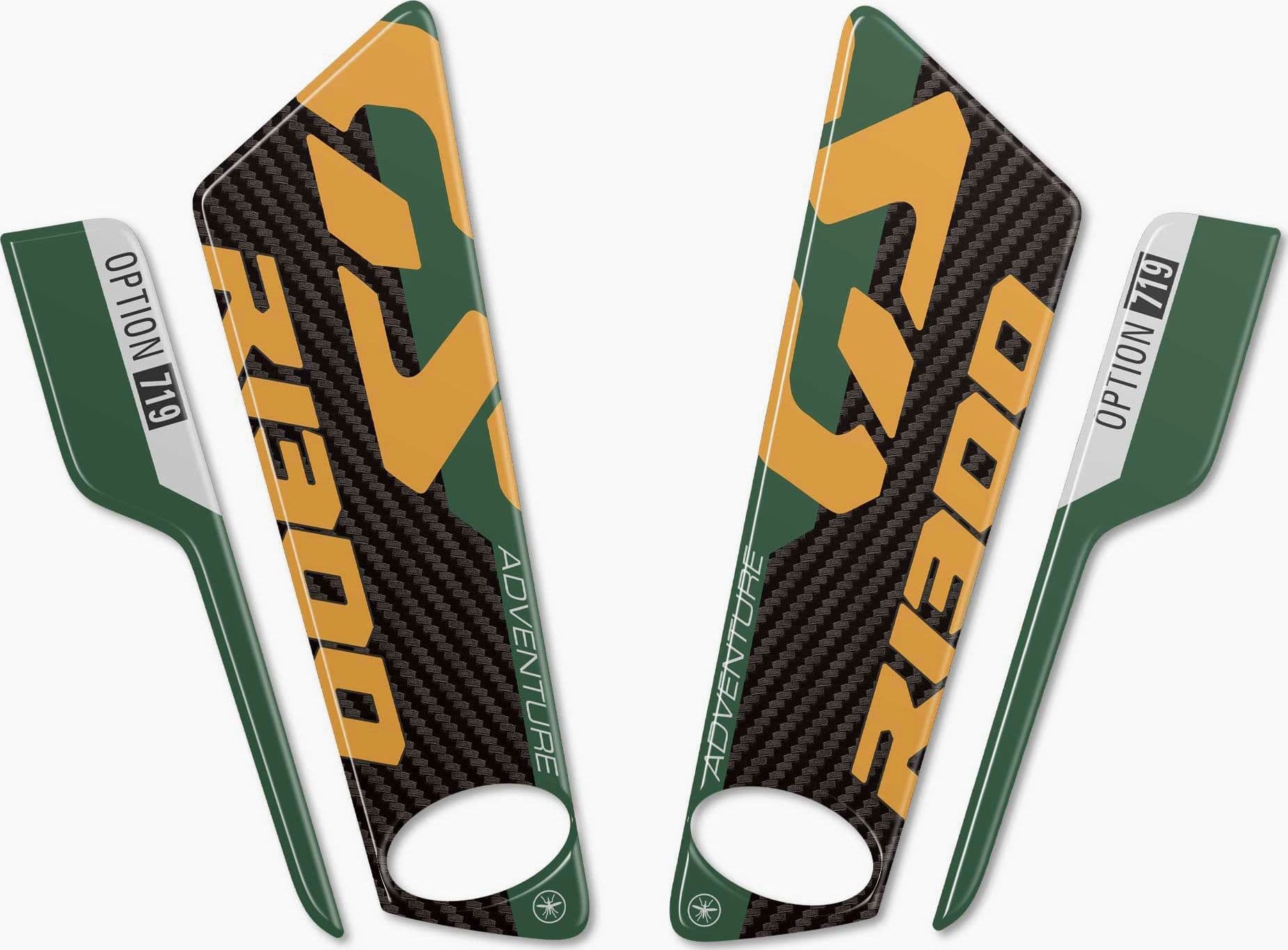 Adesivi 3D Protezioni Parasteli Parafango compatibili con BMW R1300GS Adventure - 17