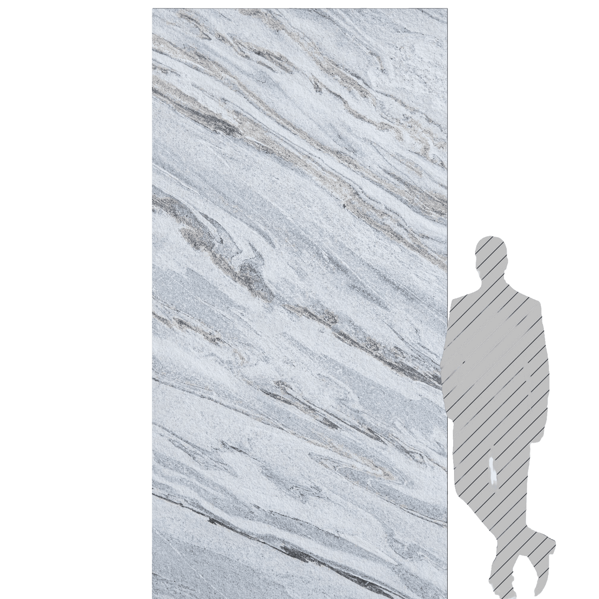 pannello rivoluzionario di Rivestimento interno-esterno in VERA PIETRA flessibile 280x122x0,3cm CILIAN - Eternal Parquet