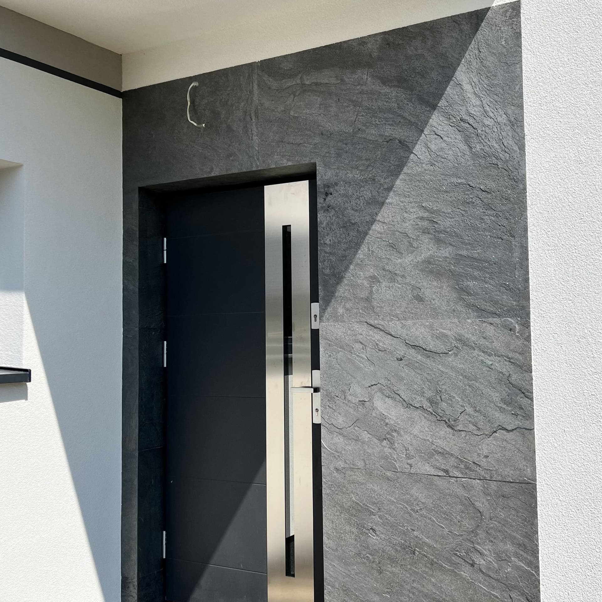 pannello rivoluzionario di Rivestimento interno-esterno in VERA PIETRA flessibile 280x122x0,3cm ANTRACITE - 32