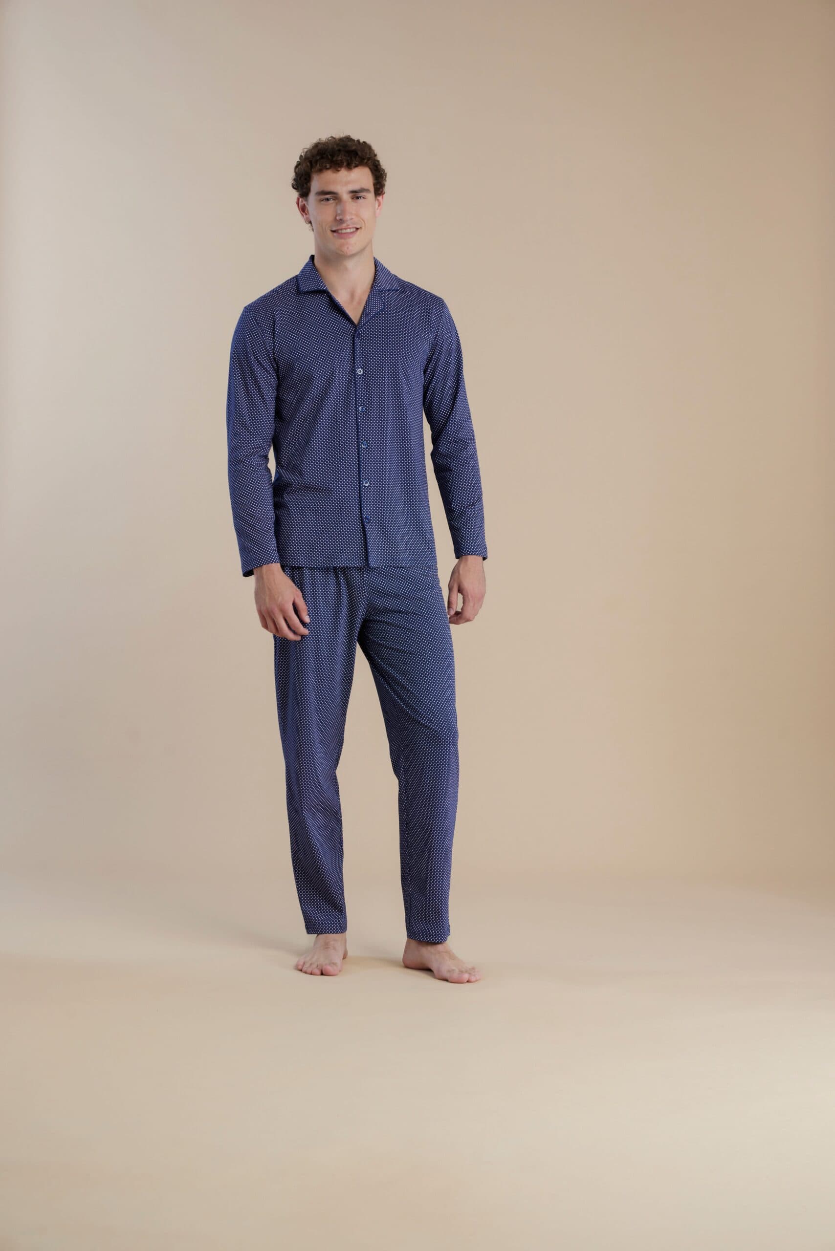 Pigiama uomo manica lunga 100% cotone – Noi di notte 3046 - 2