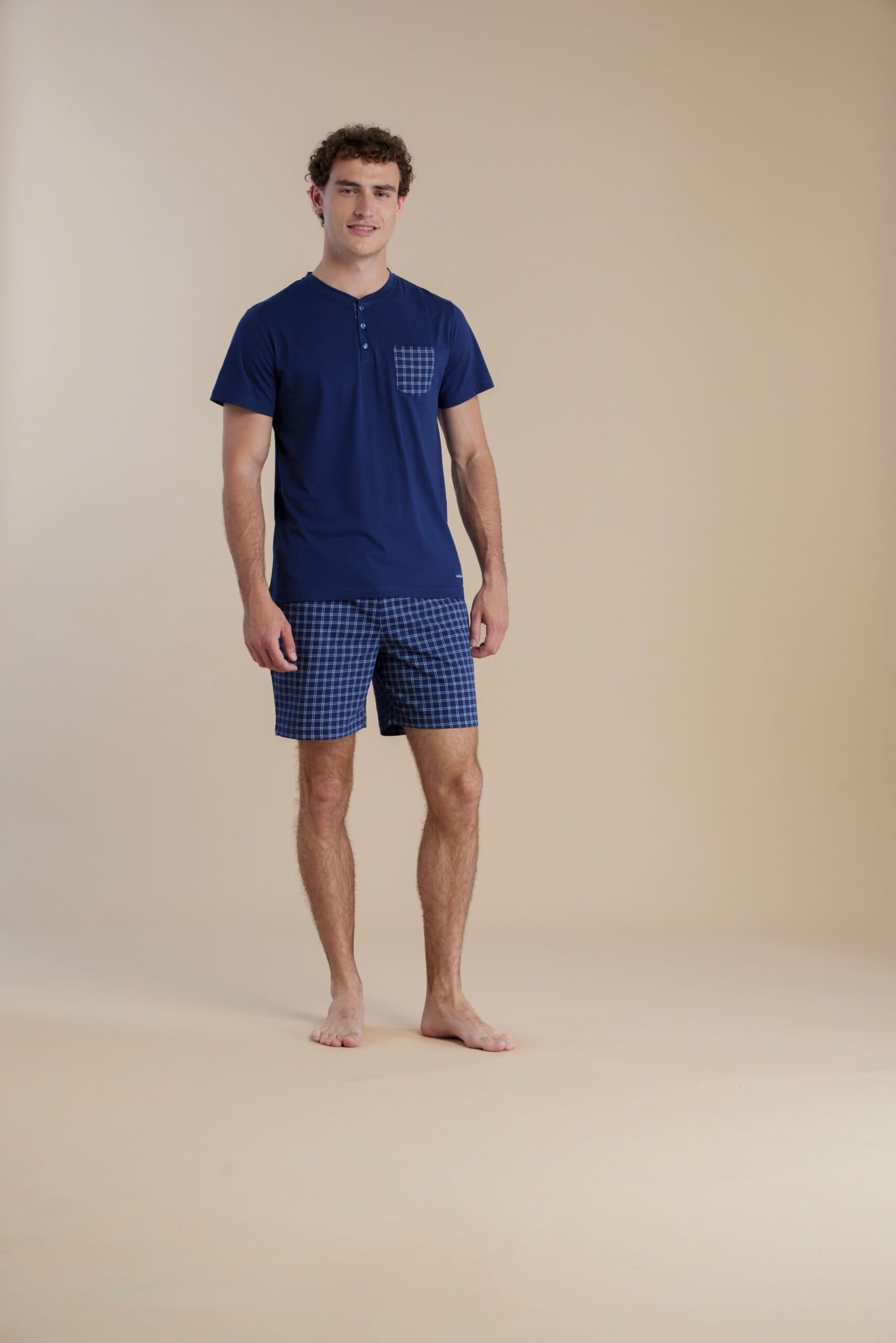Pigiama uomo manica corta 100% cotone – Noi di notte 3068 - 2