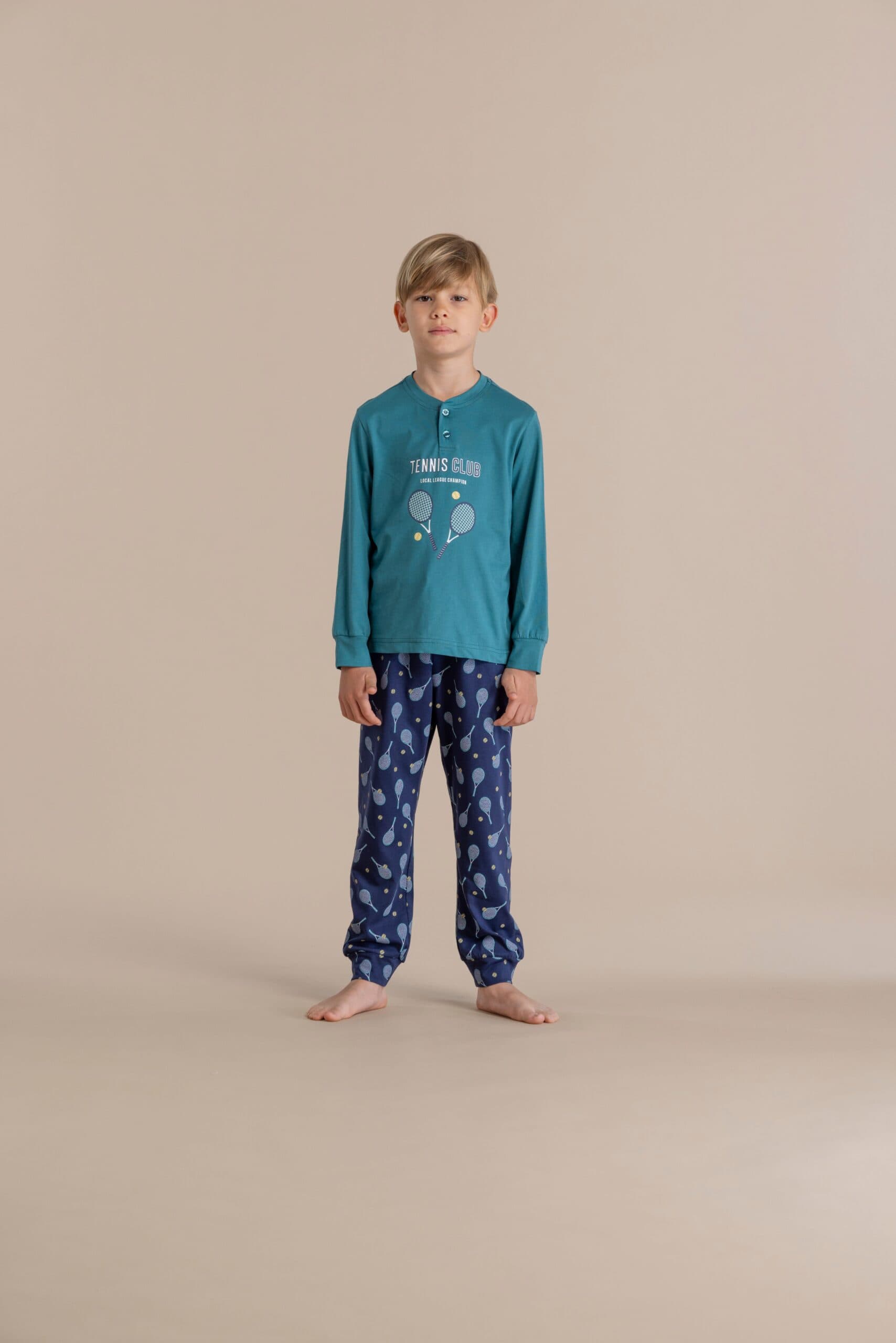 Pigiama bambino manica lunga 100% cotone – Noi di notte 2483 - 2