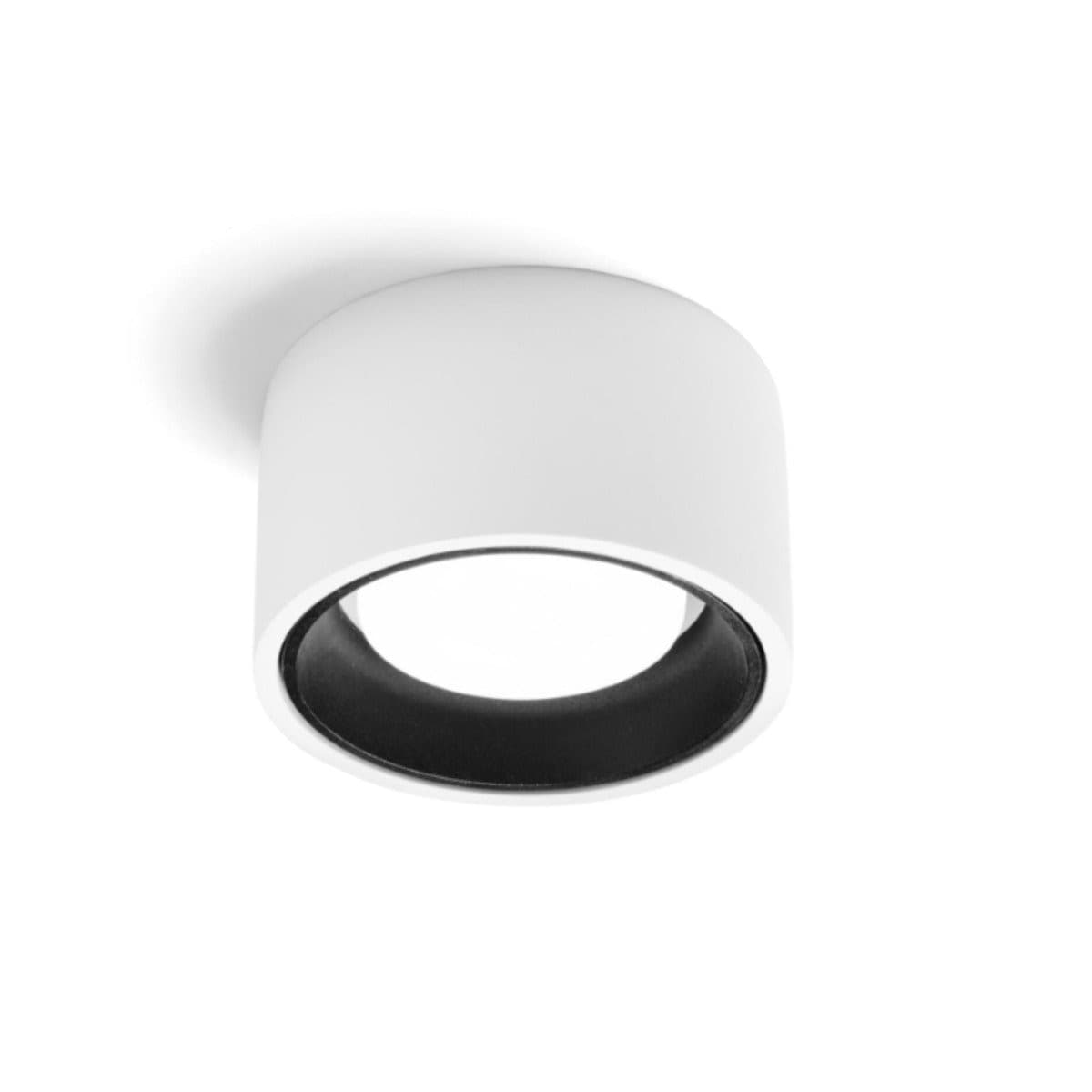 Plafoniera gesso Sforzin illuminazione NASSO tonda T422 GX53 LED alluminio soffitto