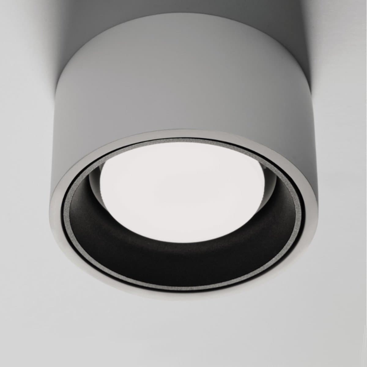 Plafoniera gesso Sforzin illuminazione NASSO tonda T422 GX53 LED alluminio soffitto - 3