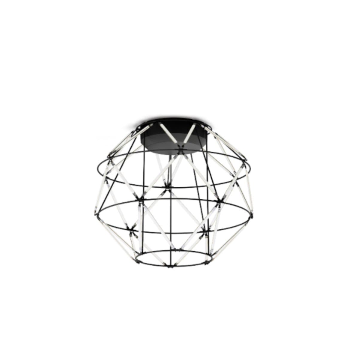 Plafoniera moderna Urban EUCLIDE PL nero 3000 LED metallo