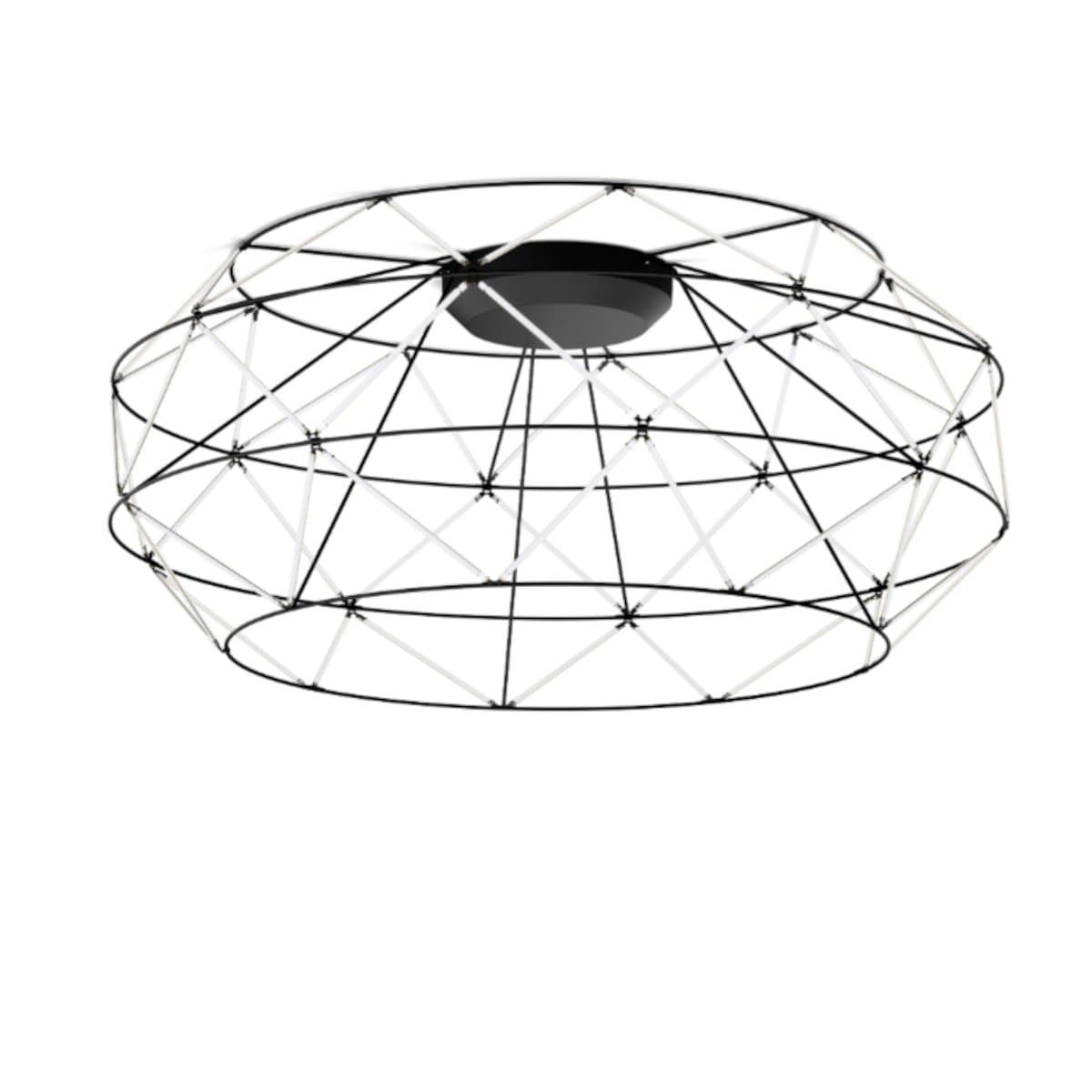 Plafoniera moderna Urban EUCLIDE PL nero 3000 LED metallo - 24