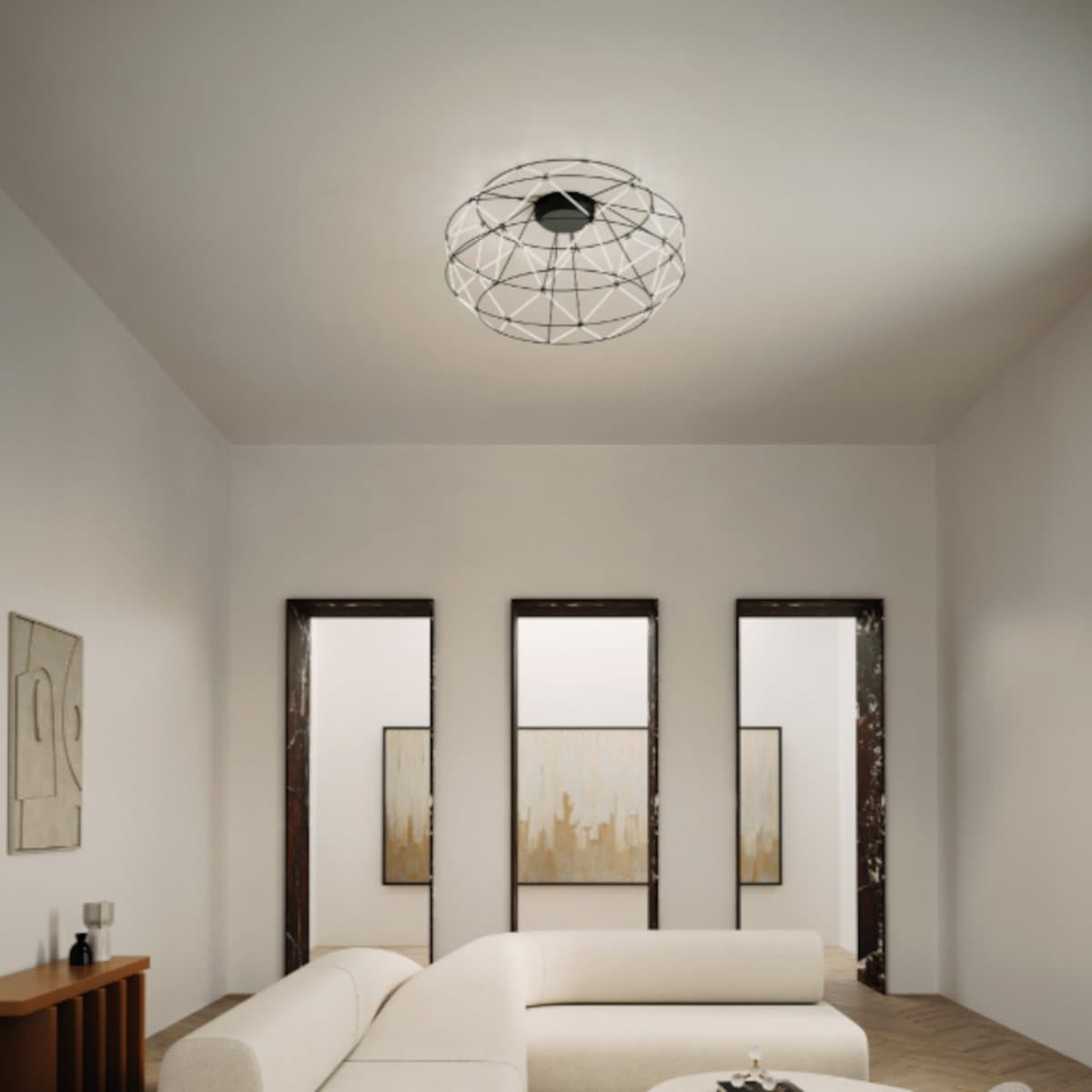 Plafoniera moderna Urban EUCLIDE PL nero 3000 LED metallo - 16